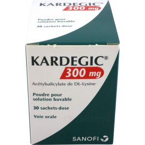 Kardegic 300 Mg (Acetylsalicylate De Dl-Lysine) Poudre Pour Solution Buvable En Sachets B/30