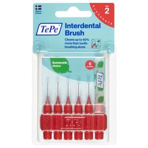 Tepe Interdental Brush 0,5Mm Rouge (Brossette Interdentaire) Bros/Dent 6