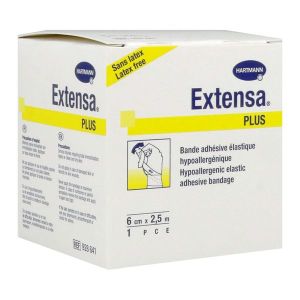 EXTENSA PLUS Bande de contention adhésive, élastique, 2,5 m x 6 cm (ref. 928641), unité
