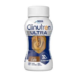CLINUTREN ULTRA Denrée alimentaire destinée à des fins médicales spéciales, saveur café, 200 ml x 4