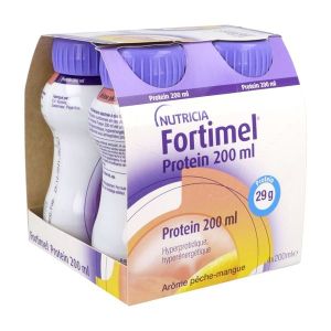 FORTIMEL PROTEIN 2.4 KCAL Denrée alimentaire destinée à des fins médicales spéciales, saveu pêche - mangue, 200 ml x 4