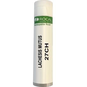Lachesis mutus 27ch dose 1g rocal