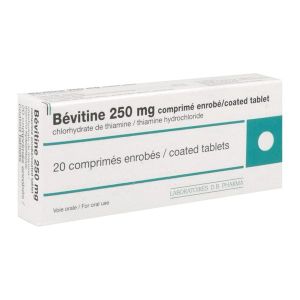 BEVITINE 250 MG COMPRIME ENROBE B/20