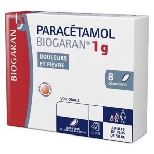 PARACETAMOL BIOGARAN Comprimé 1 g, boîte 8