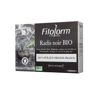 Fitoform Radis noir pur jus BIO - 20 ampoules de 10 ml