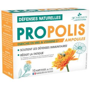 3 Chenes Ampoules Propolis - 10 ampoules de 10 ml