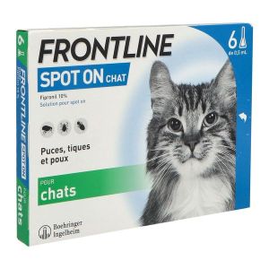 Frontline Spot-On Chat (Pipette A Embout Secable) 0,5 Ml 6
