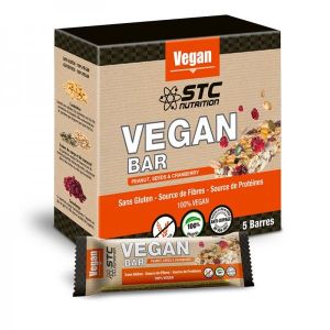 STC Nutrition Vegan Bar Peanuts Seeds & Cranberry - étui 5 barres de 35 g