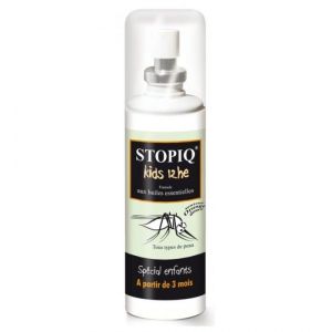 Stopiq Kids 12He Anti-Moustiques Aux Huiles Essentielles Pour Enfant Des 3 Mois 75Ml Nutri Expert