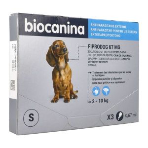 Fiprodog 67Mg Solution Spot-On Pour Petits Chiens Pipette 0,67 Ml 3