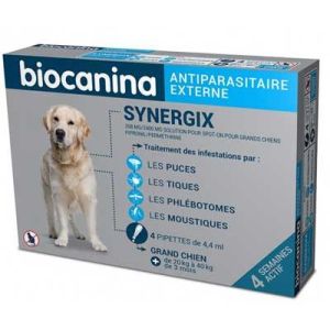 Synergix 268Mg/2400Mg Solution Pour Spot-On Pour Grands Chiens Pipette 4,4 Ml 4