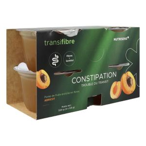 NUTRISENS TRANSIFIBRE Denrée alimentaire destinée à des fins médicales spéciales, abricot, 125 g x 4