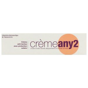 ANY 2 CREME ANTITACHES Crème antitache avec protection solaire, tube 25 g