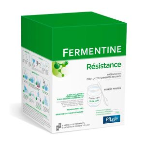 Pilège Fermentine Résistance - La boîte pour 36 pots 6 sachets de préparation pour laits fermentés + 6 sachets de ferments + 1 notice explicative