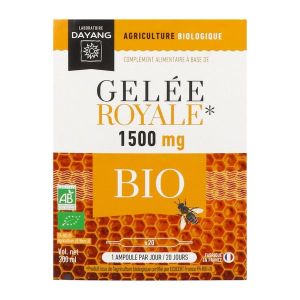 DAYANG BIO COMPLEXES AMPOULE GELEE ROYALE 1500 MG Ampoule, complément alimentaire à base de gelée royale, bt 20