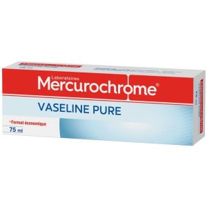Mercurochrome Vaseline Pure - Format Economique Creme Tube 75 Ml 1
