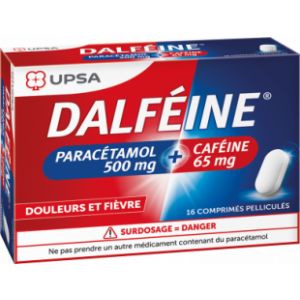 DALFEINE Paracetamol / Cafeine 500 Mg/65 Mg Comprime Pellicule B/16