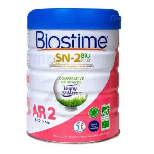 Biostime Lait Infantile Sn-2 Bio Plus Anti-Regurgitations 6-12 Mois Poudre Boite 800 G 1