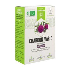 DAYANG PLANTE UNITAIRE BIO CHARDON-MARIE Gélule, complément alimentaire à base de chardon-Marie, bt 30