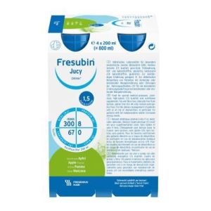 FRESUBIN JUCY DRINK (BOUTEILLE 200 ML) POMME X 4 UNITES