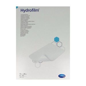 HYDROFILM Pansement film autoadhésif transparent, stérile, à usage unique, 15 cm x 20 cm (ref. 970006), bt 10