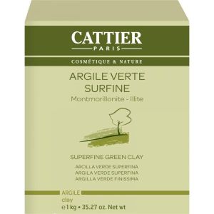 Cattier Argile Verte Surfine - Boîte 1 kg