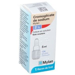 Cromoglicate De Sodium Mylan 2 % Collyre En Solution 5 Ml En Flacon