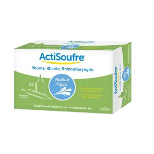 Actisoufre 4Mg/50Mg Par 10 Ml Suspension Buvable Ou Pour Instillation Nasale B/30