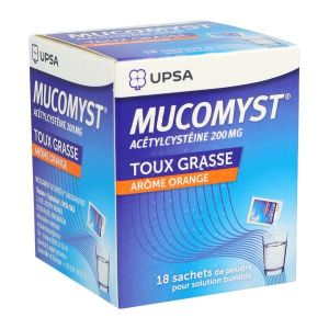MUCOMYST 200 mg poudre orale en sachet B/18