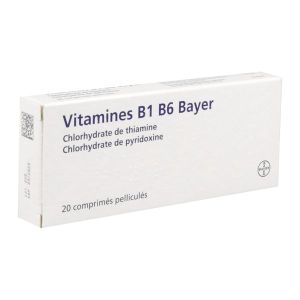 VITAMINE B1 B6 BAYER COMPRIME PELLICULE B/20