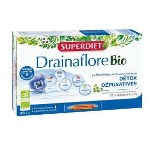 Superdiet Drainaflore Bio - 20 ampoules