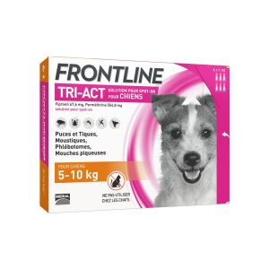 Frontline TRI-ACT Chiens 5-10 kg 6 Pipettes