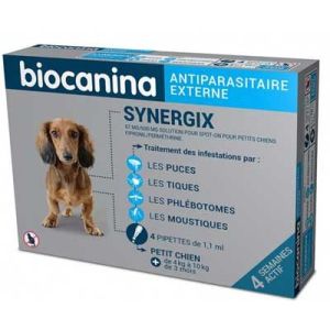 Synergix 67Mg/600Mg Solution Pour Spot-On Pour Petits Chiens Pipette 1,1 Ml 4