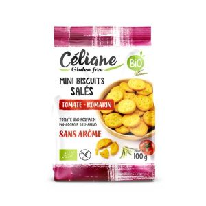 Celiane Crackers tomates romarin - sachet 100 g