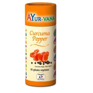 Ayur-vana Curcuma pepper - 60 gélules végétales