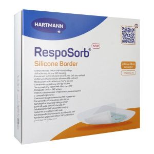 HARTMANN RESPOSORB SILICONE BORDER PANSEMENT BOITE 20*20 CM 10