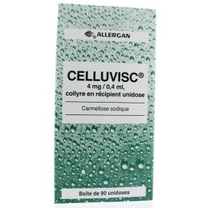 Celluvisc 4 Mg/0,4 Ml (Carmellose Sodique) Collyre En Recipient Unidose B/90