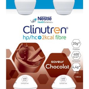 Clinutren Hphc+ 2 Kcal Fibre Saveur Chocolat Liquide Bouteille 200 Ml 4