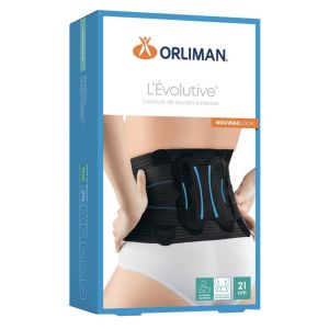 Orliman Ceinture De Soutien Lombaire Evolutive H21 90-105 Cm Noir T3 1