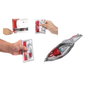 VAPRO POCKET Sonde vésicale hydrophile autolubrifiée, droite, type Nélaton, pour homme, CH 16, code couleur orange (ref. 70164), bt 30