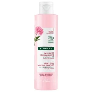 Klorane Pivoine Eau Lactée démaquillante Bio peaux sensibles 200 ml