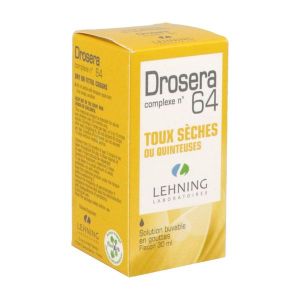 Drosera Complexe N64 Solution Buvable En Gouttes 1 Flacon(S) Compte-Gouttes En Verre Jaune De 30 Ml