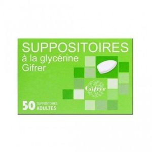 Suppositoire A La Glycerine Gifrer Adultes Suppositoire B/50