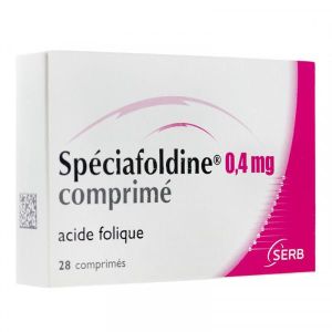 Speciafoldine 0,4 Mg (Acide Folique) Comprimes B/28