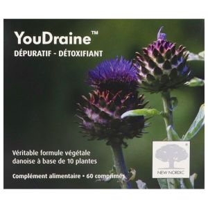 Youdraine Depuratif - Detox Formule Danoise 10 Plantes Comprime Boite 60