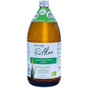 Pur'Aloe Jus d'Aloé vera pasteurisé à boire BIO- 1 litre