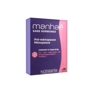 MANHAE MENOPAUSE SANS HORMONE SANS SOJA 30 CAPSULES