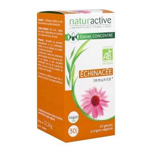NATURACTIVE GELULE ECHINACEE BIO Gélule, complément alimentaire à base d'échinacée, bt 60