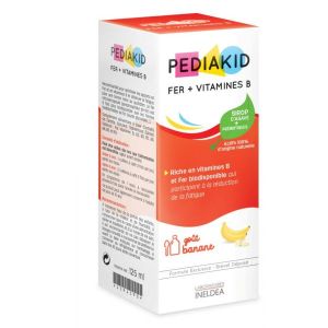 Pediakid Sirop Pediakid : Fer + Vitamines B / Banane - 125 ml