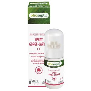 Olioseptil Spray Olioseptil : Gorge-Larynx (Voies Respiratoires) - 20 ml